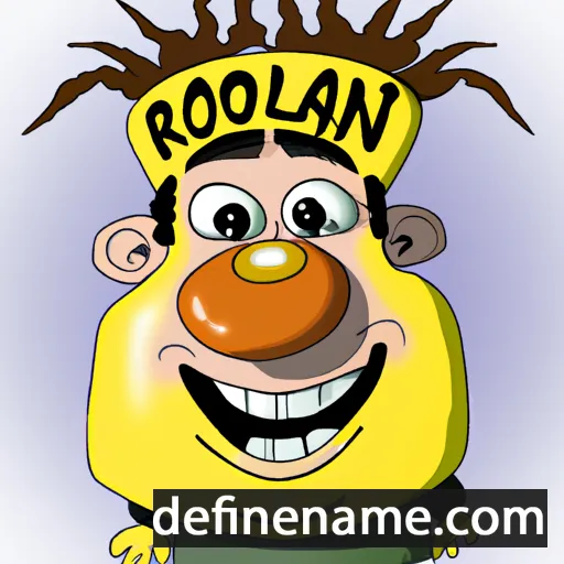 cartoon of the name Rotlan