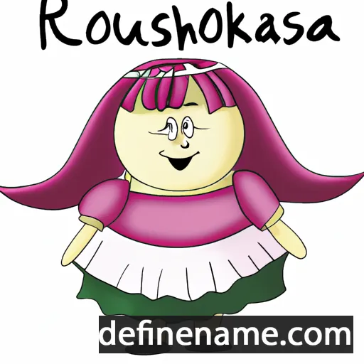 cartoon of the name Roussanka