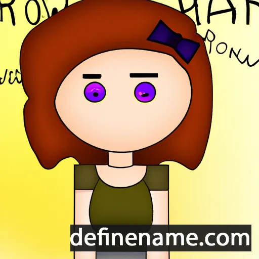 cartoon of the name Rowanna