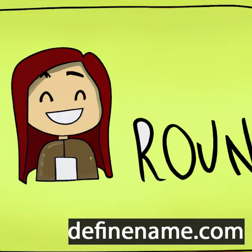 cartoon of the name Rowynn