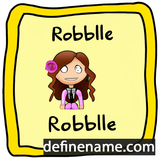 cartoon of the name Roxabelle