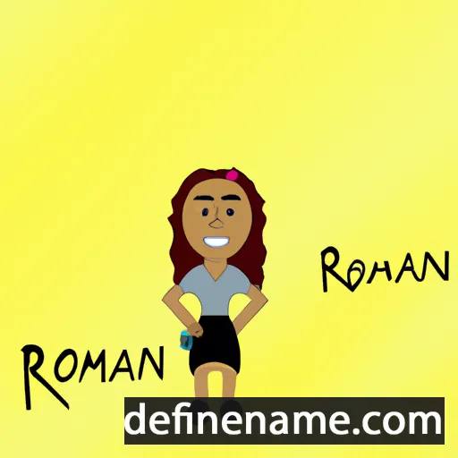 cartoon of the name Roxanni