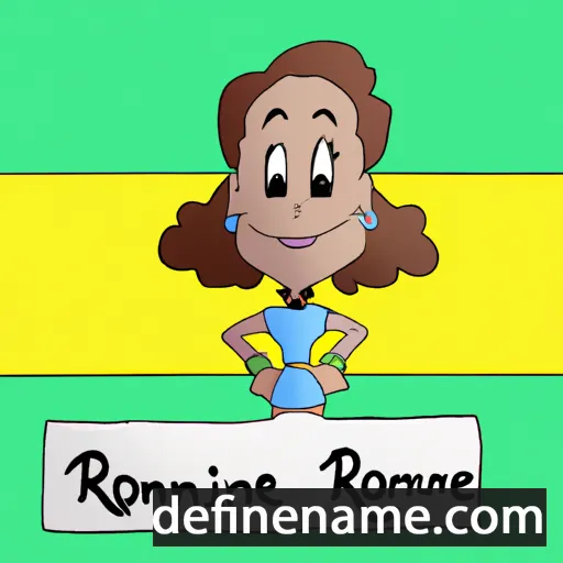 cartoon of the name Roxeanne