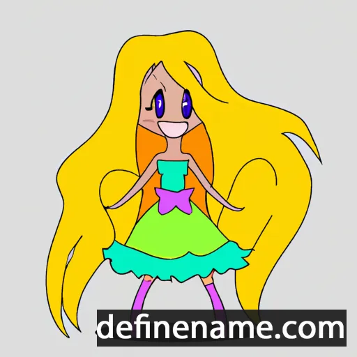 cartoon of the name Roxelia