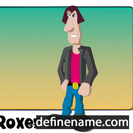 cartoon of the name Roxer