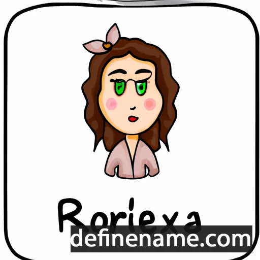 cartoon of the name Roxeria