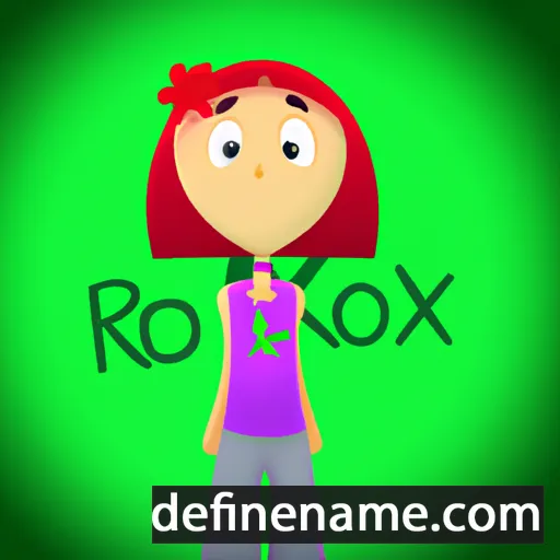 Roxío cartoon