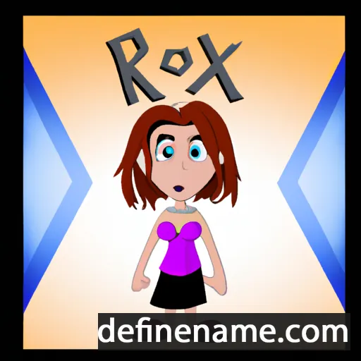 cartoon of the name Roxi