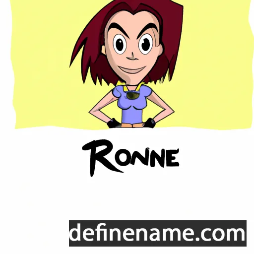 cartoon of the name Roxxanne