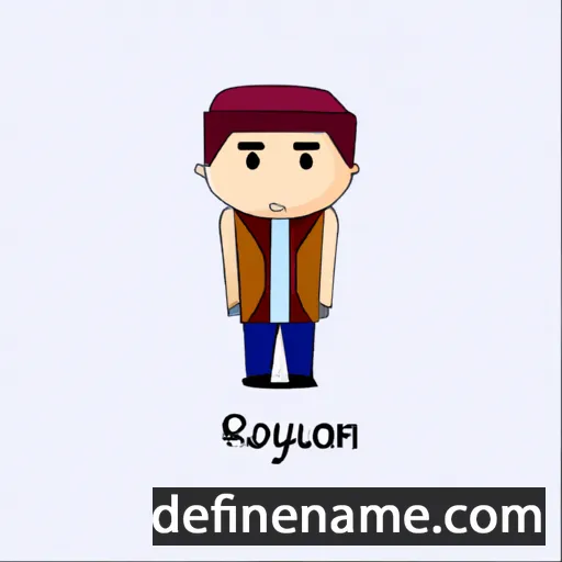 cartoon of the name Royintan