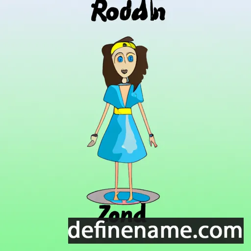 cartoon of the name Rozalind