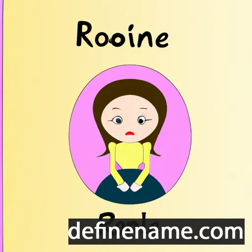 cartoon of the name Rozaline