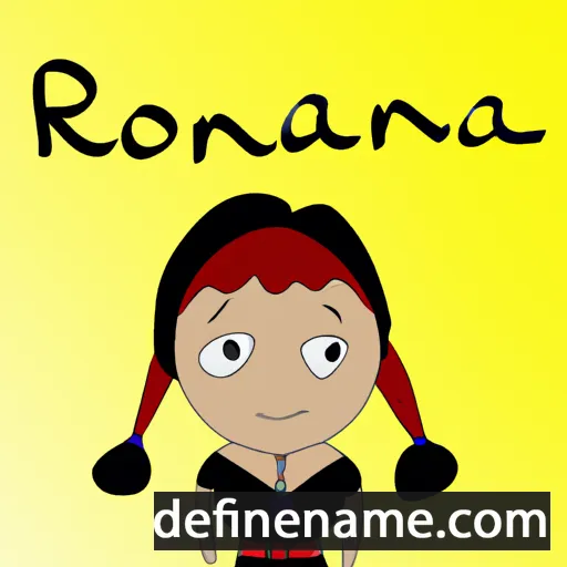 cartoon of the name Rozanna