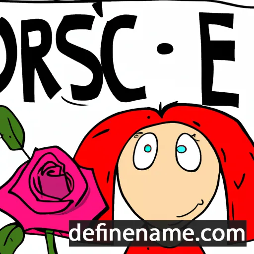 cartoon of the name Roze