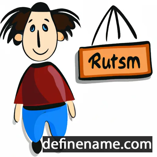 cartoon of the name Rrustem