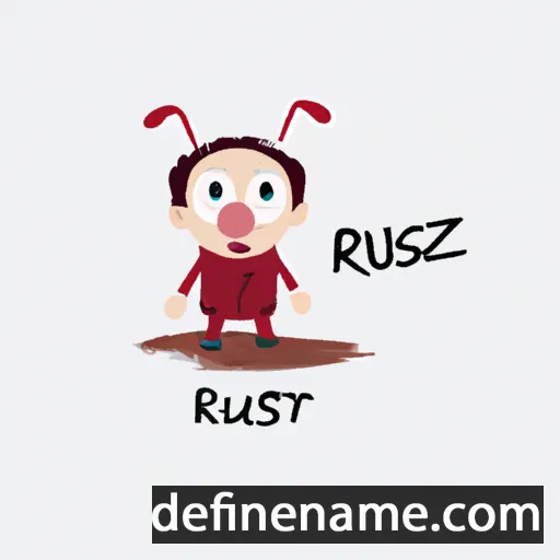 cartoon of the name Rüştü