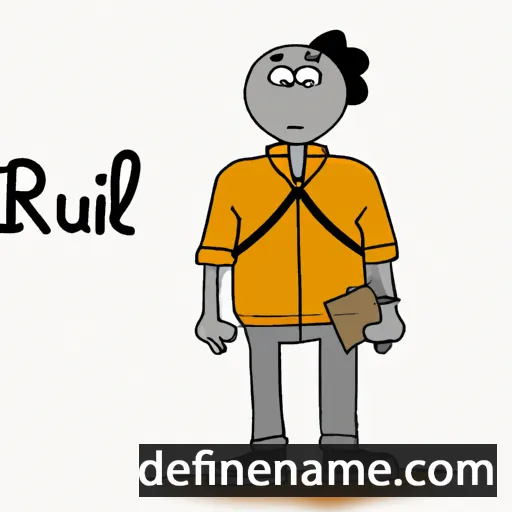 cartoon of the name Rual