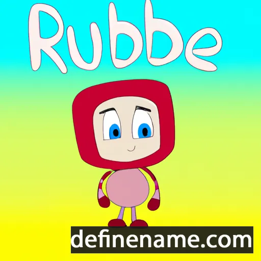 cartoon of the name Rubee