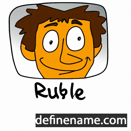 cartoon of the name Rubel