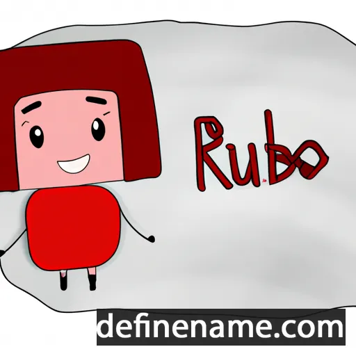 cartoon of the name Rubí