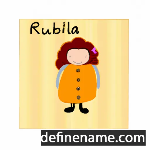 cartoon of the name Rubisela