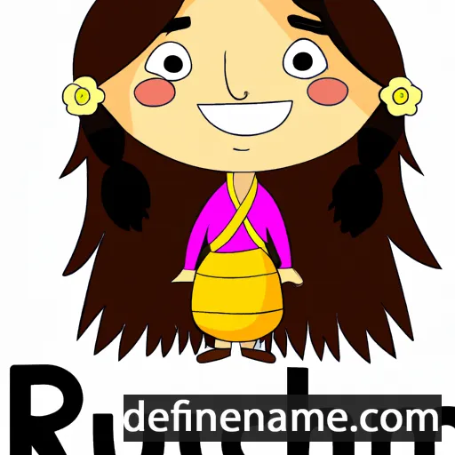 cartoon of the name Ruchami