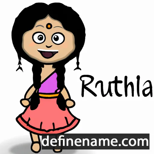 cartoon of the name Ruchitta