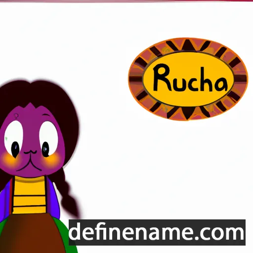 cartoon of the name Ruchla