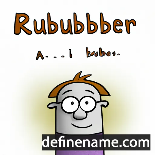 cartoon of the name Rudbert