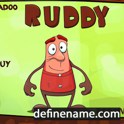 cartoon of the name Ruddy