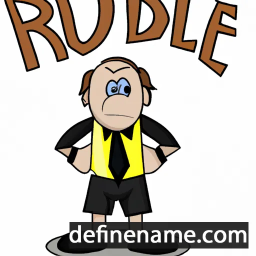 cartoon of the name Rudel