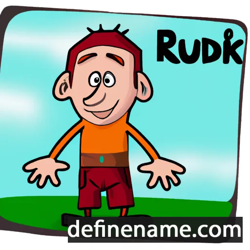 cartoon of the name Rudik