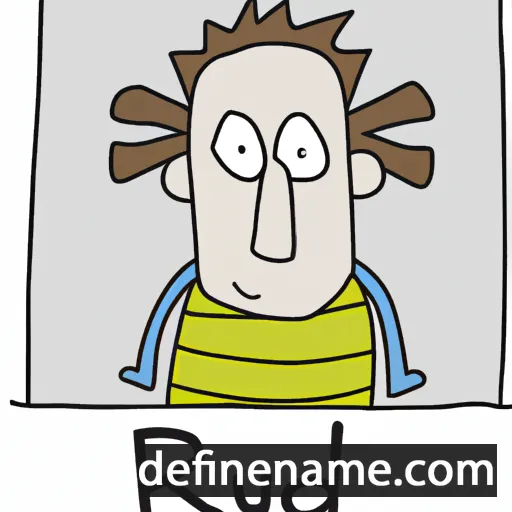 cartoon of the name Ruerd