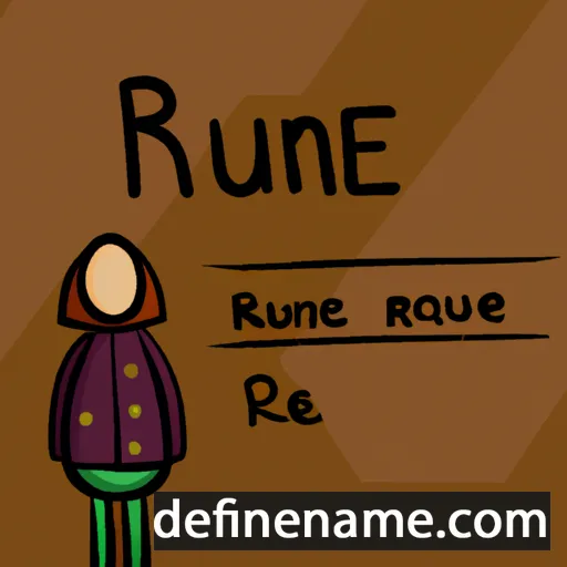 cartoon of the name Rufine