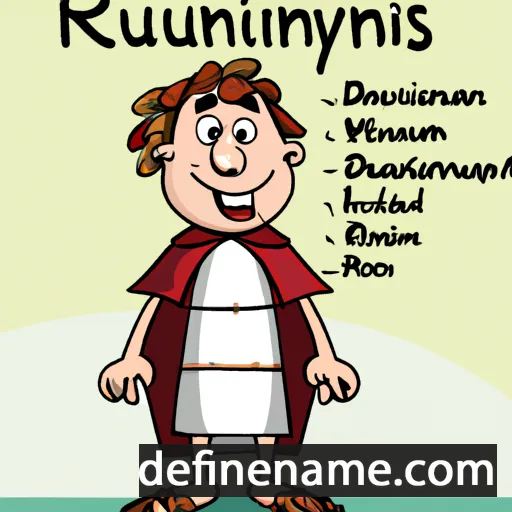 cartoon of the name Rufinianus