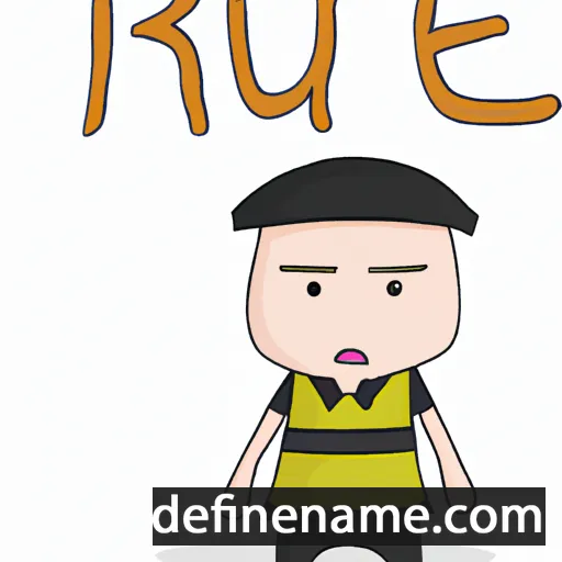 cartoon of the name Ruie