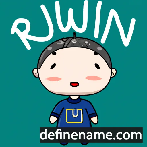 cartoon of the name Ruijun