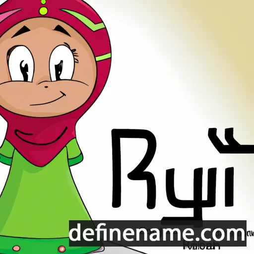 cartoon of the name Rukiyat