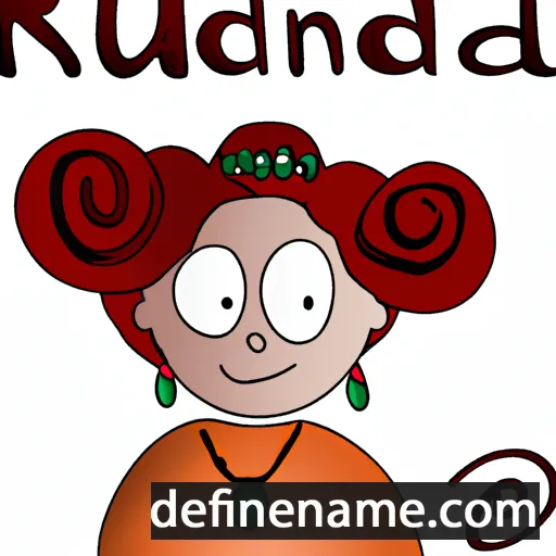 cartoon of the name Rulanda