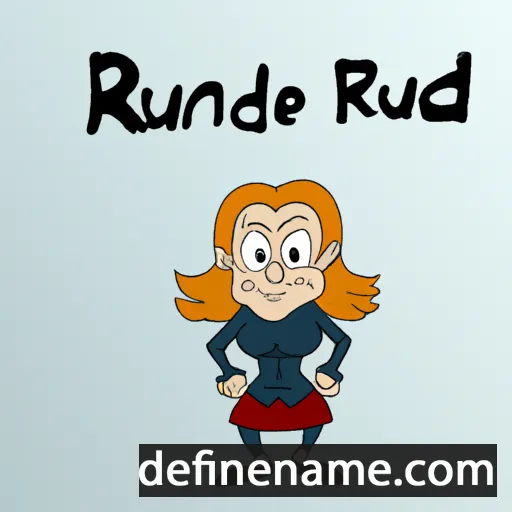 cartoon of the name Runhilde