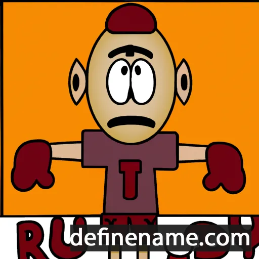 cartoon of the name Rusdy