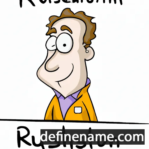 cartoon of the name Rushton