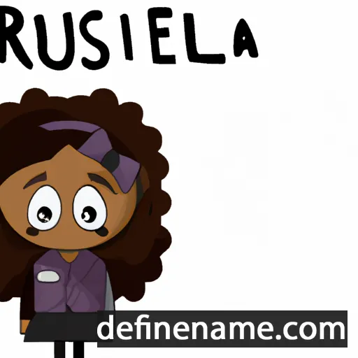 cartoon of the name Russella