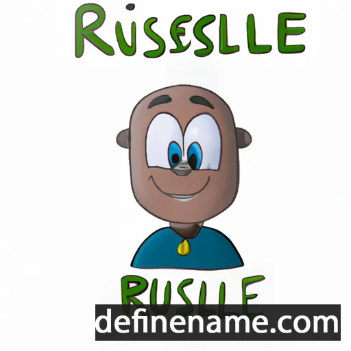 cartoon of the name Russelle