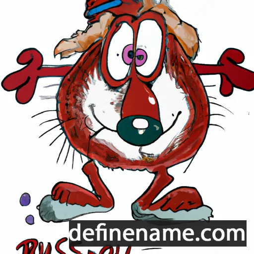 cartoon of the name Russy