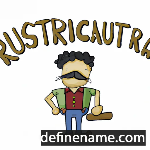 cartoon of the name Rusticiano