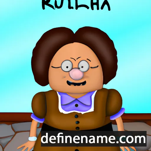 cartoon of the name Ruthilda