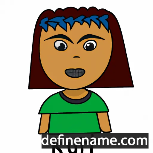 cartoon of the name Ruti