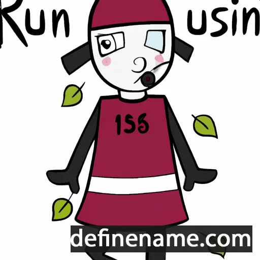 cartoon of the name Ruusunen