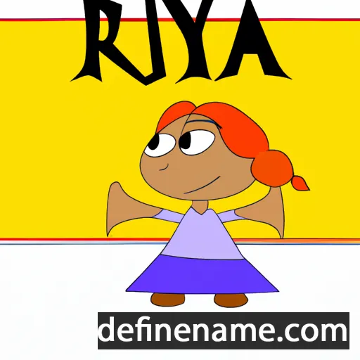 cartoon of the name Ryda